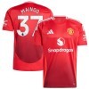 Maillot de Supporter Manchester United Mainoo 37 Domicile 2024-25 Pour Homme